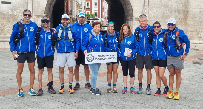 Miembros de la Asociación Social por la Esclerosis Múltiple “Pichón Trail Project” en Burgos