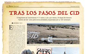 Portada del reportaje de "Tierra", la publicación mensual del Ejército