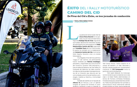 Primeras páginas del reportaje sobre el Camino del Cid de la revista Motoviajeros