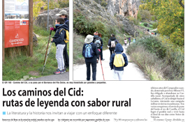 Reportaje sobre el Camino del Cid publicado en Nueva Alcarria. Lo firma la periodista Isabel García López