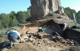 Excavaciones en el paraje de Ateca, Zaragoza