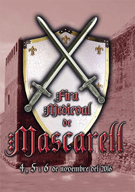 Cartel de la Feria Medieval de Mascarell 2016