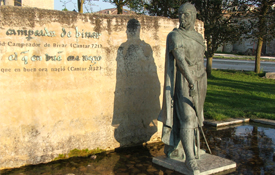 Imagen del Cid en Vivar del Cid (Burgos)