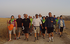 Miembros de la Asociación Cidiana Tierra de Pinares de Quintanar de la Sierra (Burgos)