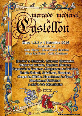 El Mercado Medieval de Castellón, del 1 al 4 de diciembre