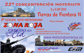 La nueva concentración del Motoclub Zona Roja recorrerá la ruta Tierras de Frontera del Camino del Cid