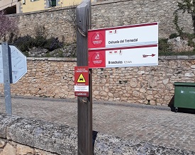 Poste de dirección del Camino del Cid