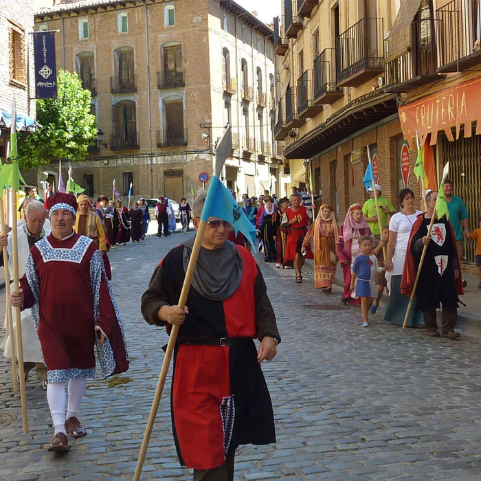 La Asociación Cidiana Tierra de Pinares en uno de sus últimos recorridos por el Camino del Cid