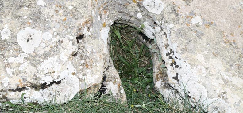 La huella de Babieca impresa en la roca, en La Iglesuela del Cid (Teruel) (Foto: Oficina de Turismo de La Iglesuela del Cid)