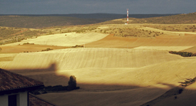 Amanecer sobre los campos de Atienza