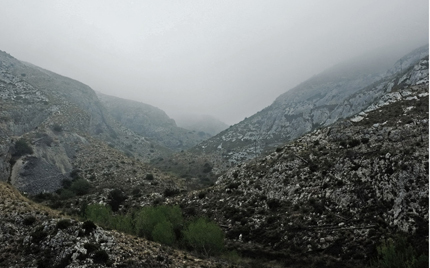 Niebla en el alto del Castellar