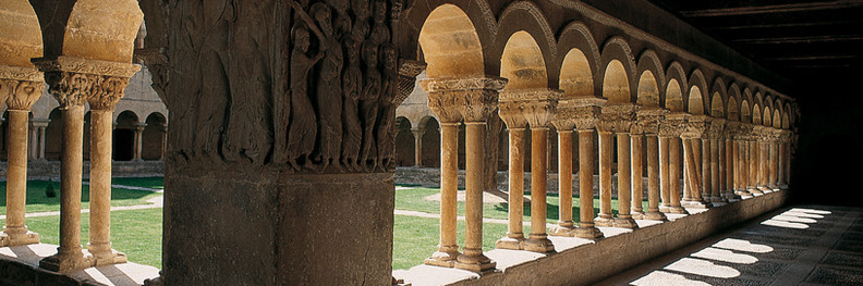 Romanesque cloister in Santo Domingo de Silos, Burgos