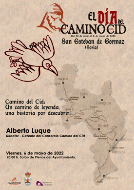 Cartel de la conferencia sobre el Camino del Cid