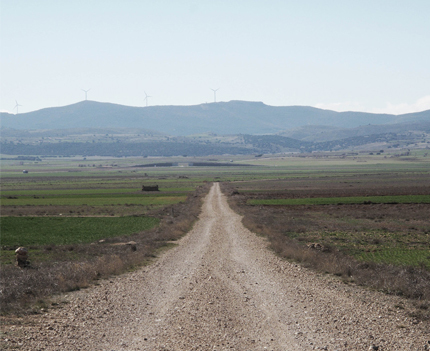 Pista agrcola en Monreal