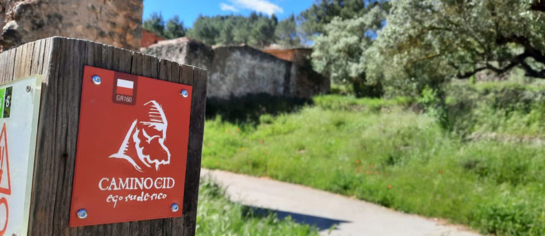 Seal del Camino del Cid a la salida de Montanejos (Castelln)