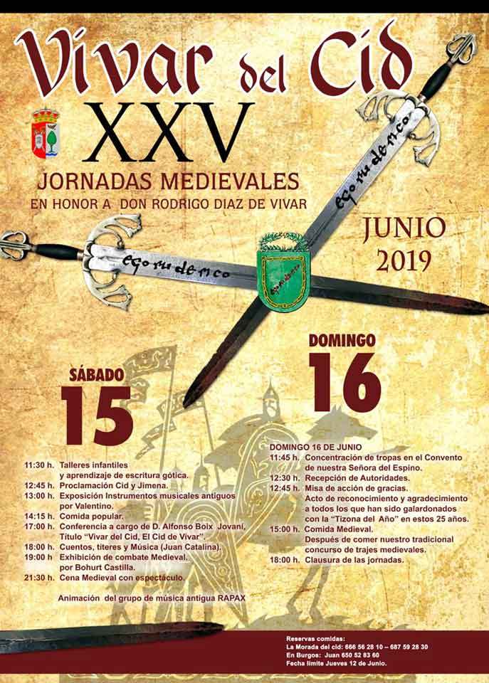 Programa de las Jornadas Medievales de Vivar del Cid (Burgos)