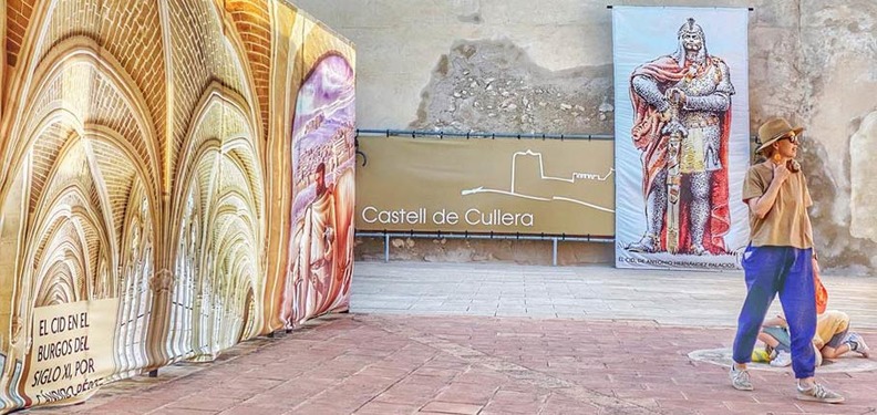 Una de las imgenes de la exposicin en el castillo de Cullera