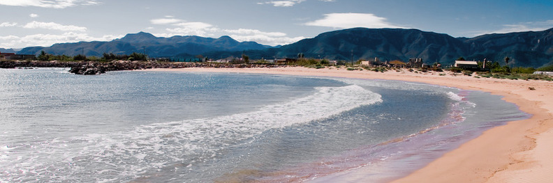 Beach in Cullera, Valencia.