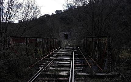 Antiguo puente de hierro del ferrocarril Calatayud-Teruel