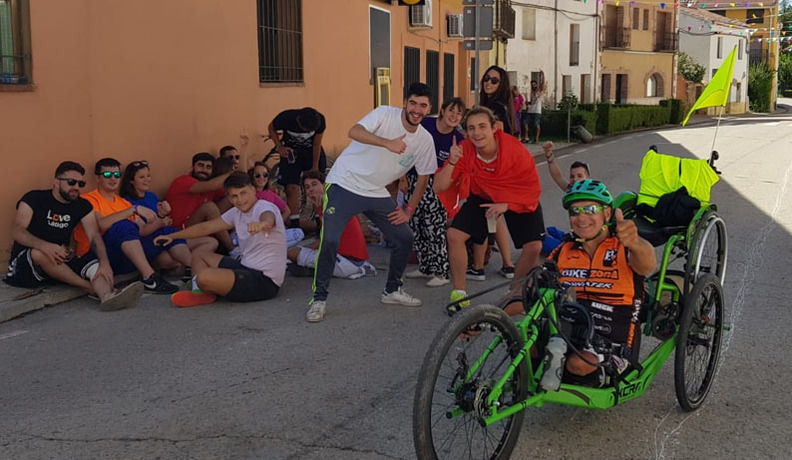 Estupenda acogida durante su recorrido por la ruta