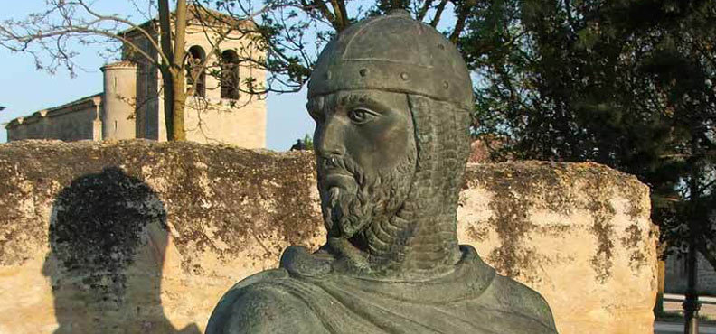 Imagen de la estatua del Cid de Vivar (Burgos)