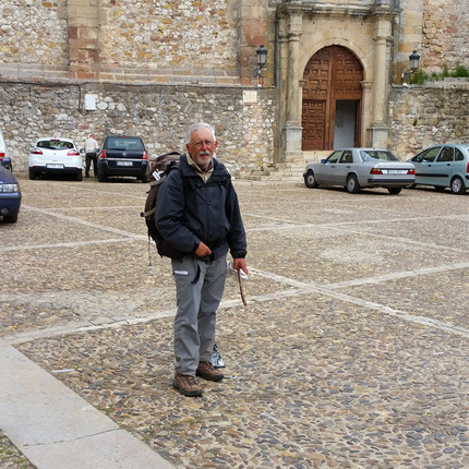 Dominique Boutineau recorri en mayo de 2015 la ruta del Destierro a pie