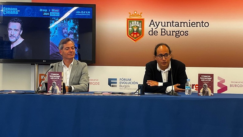 Csar Barriada, Presidente de Probur, e Ivn Garca, Director del Congreso Cidiano, durante su presentacin