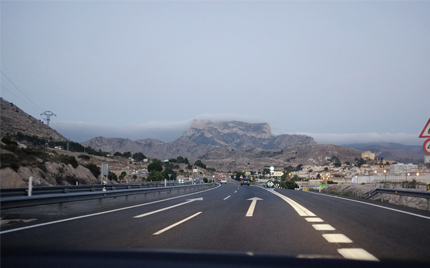 La silla del Cid vista desde la A-31