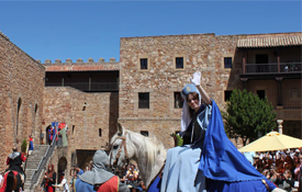 Doa Blanca de Borbn, en la Feria Medieval de Sigenza, en Guadalajara