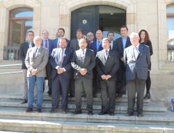 Foto de grupo de los asistentes al Consejo Rector del Consorcio Camino del Cid celebrado en Soria