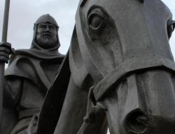 Estatua del Cid y Babieca en Caleruega, Burgos / ALC.