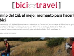 Portada del nuevo artículo de BiciTravel dedicado al Camino del Cid