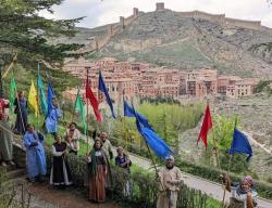 Un grupo de participantes en la última edición de las "Correrías" en Albarracín, Teruel (Foto: Asociación Cultural Mio Cid)