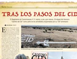 Portada del reportaje de "Tierra", la publicación mensual del Ejército