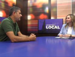 Un momento de la entrevista en el programa "Escritorio Local" de Canal 54