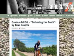 Timo Rokitta en el Camino del Cid (Imagen: T.R en www.gravelcyclist.com)