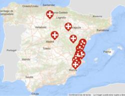 Los hospitales del Camino del Cid en el Visor Cartográfico de la página web