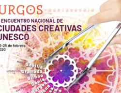 Cartel del II Encuentro Nacional de Ciudades Creativas