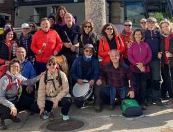 Integrantes del Colegio de Médicos de Guadalajara en la ruta propuesta por Los Medicid