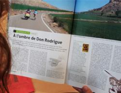 Primeras páginas del reportaje dedicado al Camino del Cid de la revista Outdoor Go!