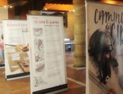 La exposición del Camino del Cid en el Salón Grande del Ayuntamiento de Linares de Mora