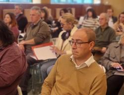 Asistentes al encuentro en el Real Monasterio de San Agustín de Burgos