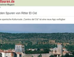 Artículo de la revista alemana RADTouren dedicado a la App de Viaje del Camino del Cid