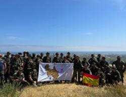 Militares del RT21 en el castillo de Bairén (Gandia, Valencia)