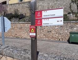 Poste de dirección del Camino del Cid