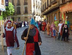 La Asociación Cidiana Tierra de Pinares en uno de sus últimos recorridos por el Camino del Cid