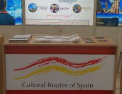 Mostrador de "Rutas Culturales de España" en la World Travel Market de Londres