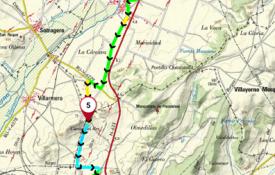 Una de las rutas del Camino del Cid que están disponibles en la aplicación 