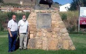 Antonio Utrera y Gerardo Alcañiz en El Poyo del Cid, Teruel (Imagen: Víctor Utrera)