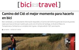 Portada del nuevo artículo de BiciTravel dedicado al Camino del Cid